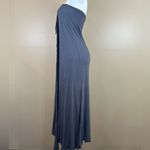 Casa Lee Gray Tie Detail Maxi Dress Beach Swim Bathing Suit Coverup Small Photo 3