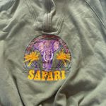 Harry Rosen olive green elephant safari quarter zip sweatshirt size large Photo 6