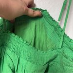 Pink Lily  Green Romper with Tie Belt Photo 4