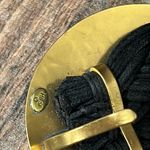 Marjorie Baer vintage braided Belt with metal buckle and beaded fringe detail Black Photo 6