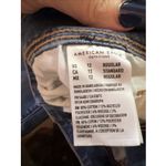 American Eagle  Kick Boot Jeans Sz 12R Womens Blue Denim Stretch Y2K Style Bootcu Photo 3