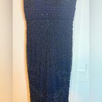 Sherri Hill  51475 Navy Blue Heavy Beaded Formal Gown Photo 6