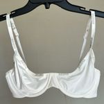 SKIMS  Cotton Logo Unlined‎ Demi Bra Size 38A Color Marble NWOT white Photo 0
