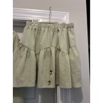 Entro Size Medium Set Women 2 Piece Outfits V Neck Crop Top & Mini Skirt Green Photo 4