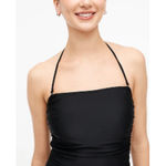 J.Crew NWT Strapless One-piece Swimsuit Bathing Suit in Black Sz L AO438 Photo 1