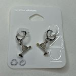 Icing Martini Glass Earrings Silver Photo 0