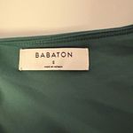 Babaton ARITZIA V Neck Green Cropped Long Sleeve Top Small Photo 7