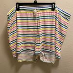 J. Crew Factory Multicolor Striped Pajama Shorts Size 3X Pink Photo 2