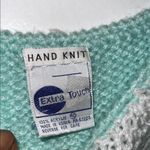 Mint and white Vintage Sweater Extra Touch Vintage sleeveless vest cap sleeves Green Size 1X Photo 5