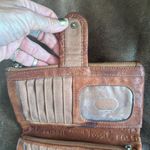 Fossil Cognac Leather Zip Wallet Photo 6