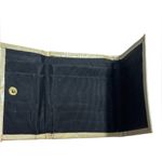 Vintage Woman's Alligator Wallet West Germany Compact Kiss Lock Wallet Beige Photo 4