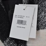 ANINE BING NEW  Maeve Buffalo Check Jacket Oversized Shaket Black Cream Wool XS Photo 6