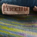 Vintage Puccini 2 piece Belted sweater set. Size 16. Blue Photo 9