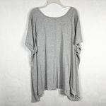 Woman Within Plus Size 3X 30W 32W Top Gray Hello Summer Scoop Neck 1076 Photo 1