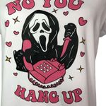 White Short Sleeve Women’s Ghostface Halloween Scoop Neck T Photo 1