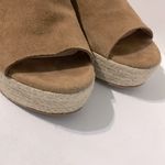 Kate Spade  Toby Suede Tan Espadrille Wedge Sandal Size 7.5‎ Photo 4