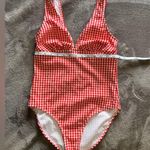 Shade & Shore  Gingham Picnic Core One Piece Women’s Swim Suit NWT Sz Small Photo 8