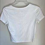 Wild Fable White Cropped Fitted T-Shirt Photo 2