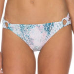 Isabella Rose Ring Side Hipster Bikini Bottom NWT L Blue Size L Photo 0