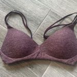 Aerie Real Sunnie Wireless Bra in size 32B Heather Deep Purple Photo 0