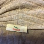 Hummingbird tan slouchy knotted front sweater Photo 1