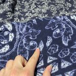 Free People  Ratio Dropwaist Tunic Blouse Top Floral in Midnight Blue Size XS Photo 2