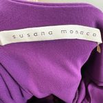 Susana Monaco Mini Dress Womens 6 Purple Ruffle Layered Strapless Party Feminine Photo 5