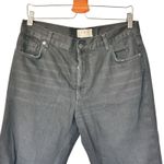 Free People Maggie Mid Rise Straight Black Jeans Distressed 29 Photo 4