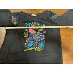 Southern Stitch Floral Embroidered Cottage Western Boho Coquette Festival Art to Wear Large Photo 5