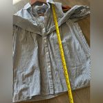 Anthropologie  Sunday in Brooklyn Navy Stripe Scilla Cold Shoulder Blouse size SM Photo 10