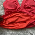 Athleta  Halter Swimming Tank Top Orange Size S Photo 4