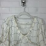 Atelier Reve French Brand Light Floral Ruffle Chic Blouse Top Size EU 38 White Photo 3