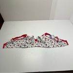 Catherines  Intimates No Wire Cotton Comfort White Red Cardinal Bra Size 48DD NEW Photo 9