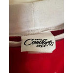 Vintage Easy Comforts Red Winter Snowman Christmas Holiday Sweatshirt Gray Size L Photo 2