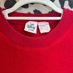 Disney 90s Vintage  Store Red Fleece Sweatshirt | Size L Oversized Photo 5