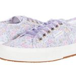 Love Shack Fancy đź’• x SUPERGAđź’• Classic Sneaker ~ Lavender Blooms Floral US 7.5 NWT Photo 0