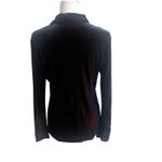 EXPRESS World Brand Y2K Velvet Button Down Two Tone Red Blue Size Large Photo 1