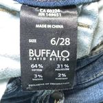 Buffalo David Bitton Jess Dark Wash RIP & REPAIR MID-RISE SKINNY 6/28 Photo 4