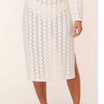 ANDIE Swim The Crete Coverup Skirt Scallop Crochet Gardenia Cream S NWT Photo 1