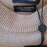 Massimo Dutti NWT  Tan Wool Cashmere Crewneck Sweater Size‎ XS Photo 5