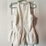 Monique Lhuillier  Ivory Peplum Top Photo 1