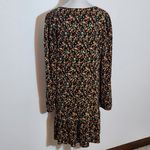 ASOS  Black Floral V-Neck Dress Size 14 Wedding Guest Dress Photo 5