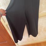 River Island  black cropped pants wide leg jumpsuit romper Sz 10 Medium Photo 2