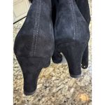 Sam Edelman Molly Black Suede Tall Knee High Kitten Heel Boots Size 6 M Display Photo 5