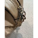 Michael Kors Saffiano Leather Jet Set Camera Crossbody Bag Gold Adj Strap READ Photo 13