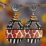 None 🌅🌅🌅3 for 12 🌅🌅🌅Safari Print Teardrop Earrings Photo 1