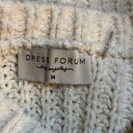 Dress Forum Sweater Womens Medium Cream Cable Knit Chunky Neutral Minimalist Photo 4