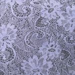 Dantelle  Lavender Lace print Blouse medium high low capped sleeve Photo 2