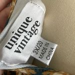 Unique Vintage Blue/Green & Gold Deco Motif Print Flare Dress- Size 3X (20)- NWT Photo 7