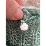 Anthropologie Women's L Green Sequin Pullover Knit Sweater Long Sleeve Photo 3